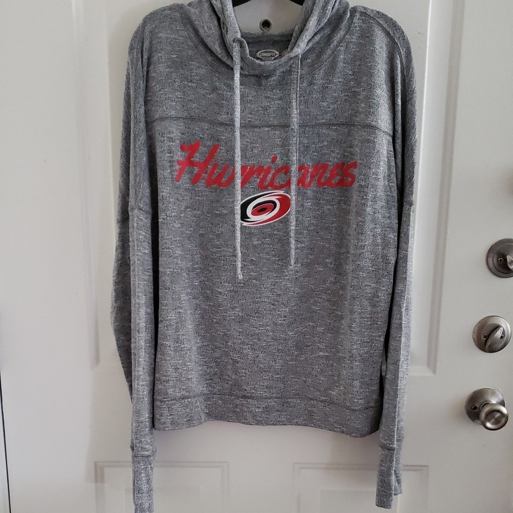 Carolina Hurricanes Gray Lightweight Hoodie